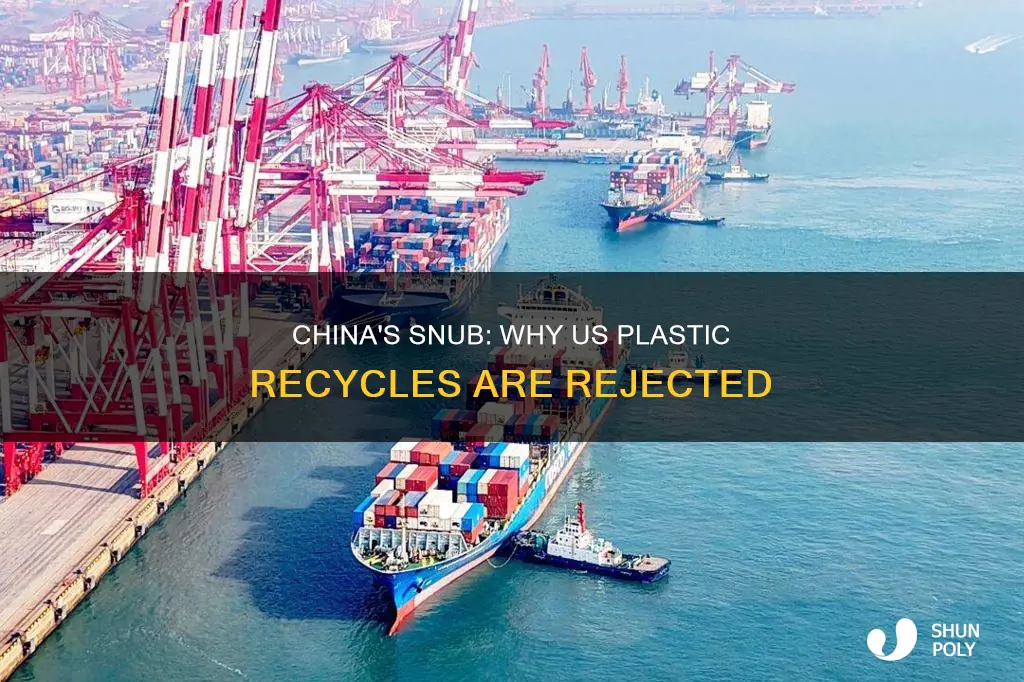 why is china not buying us plastic recycles