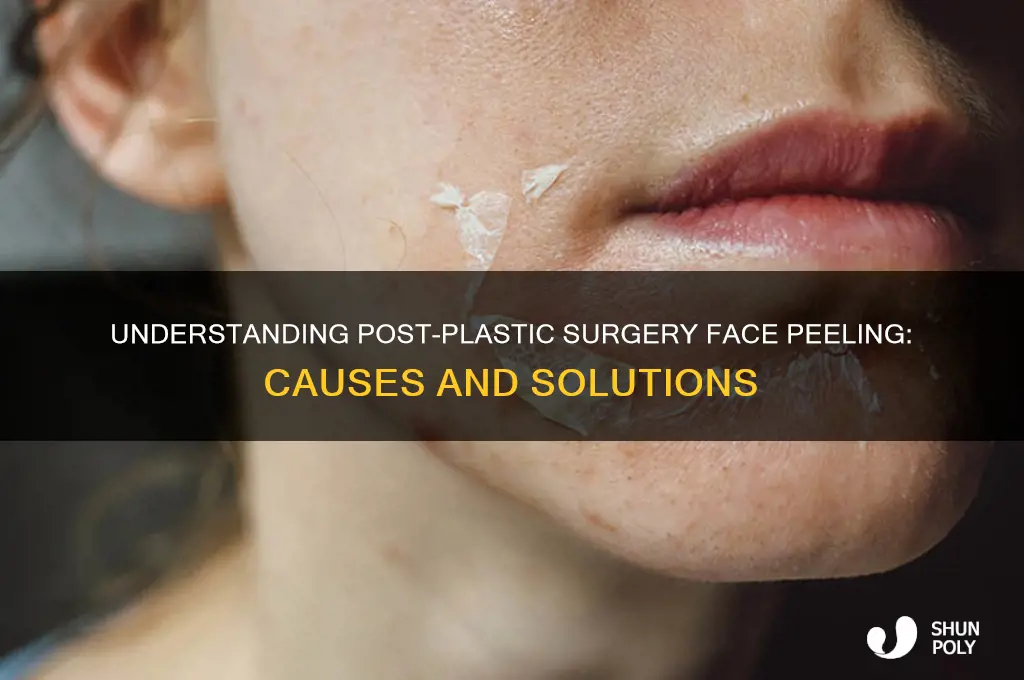 why is face peeling after plastic surgery