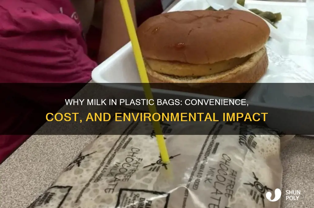 why is milk stored in plastic bags
