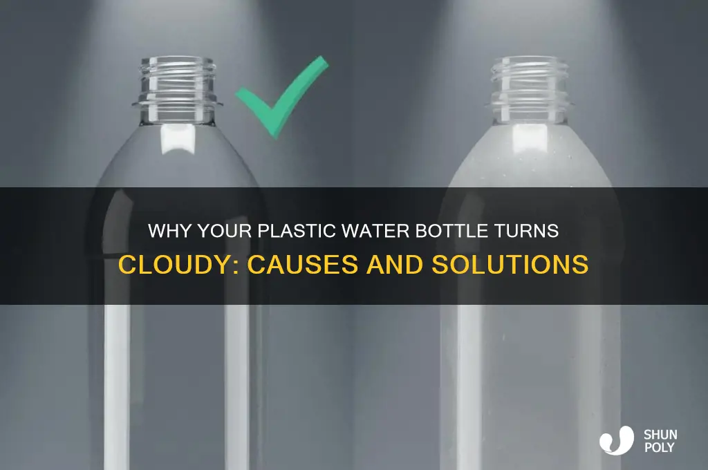 why is my plastic water bottle cloudy