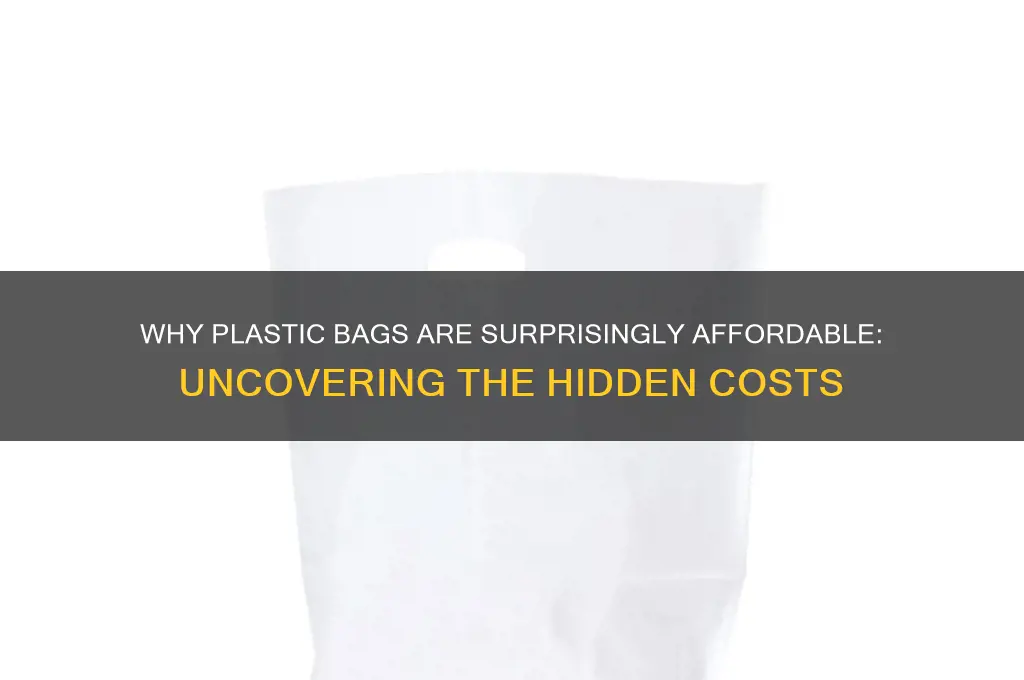 why is plastic bag cheap