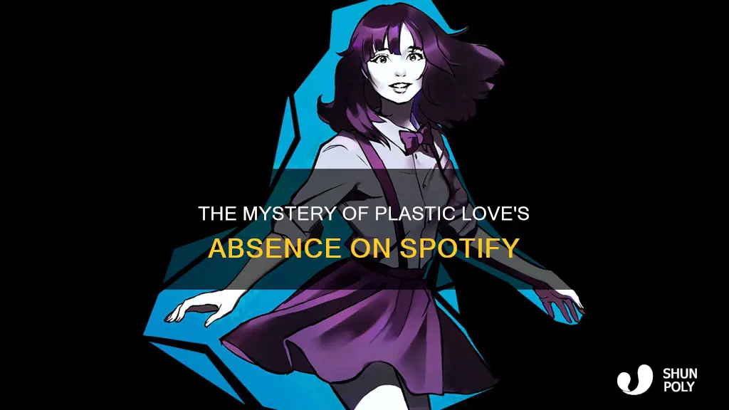why is plastic love not on spotify
