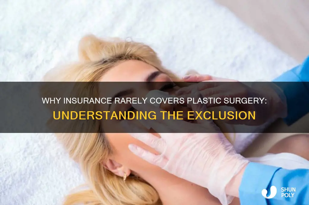 why is plastic surgery not covered by insurance