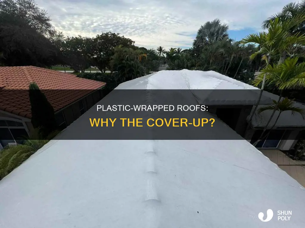 why is their plastic around my roof