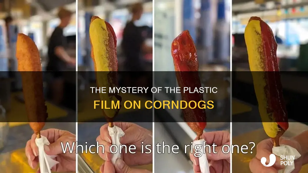 why is there plastic film on corndog
