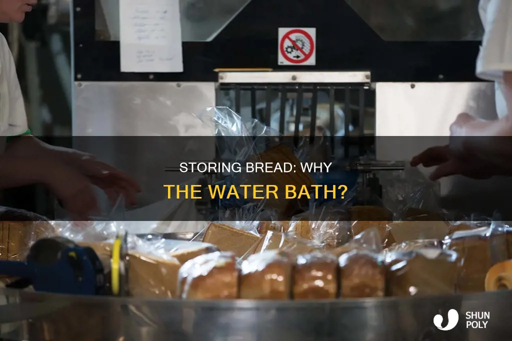 why is there water in a plastic container with bread