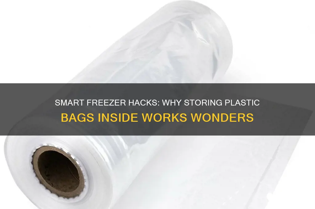 why keep plastic bags in freezer