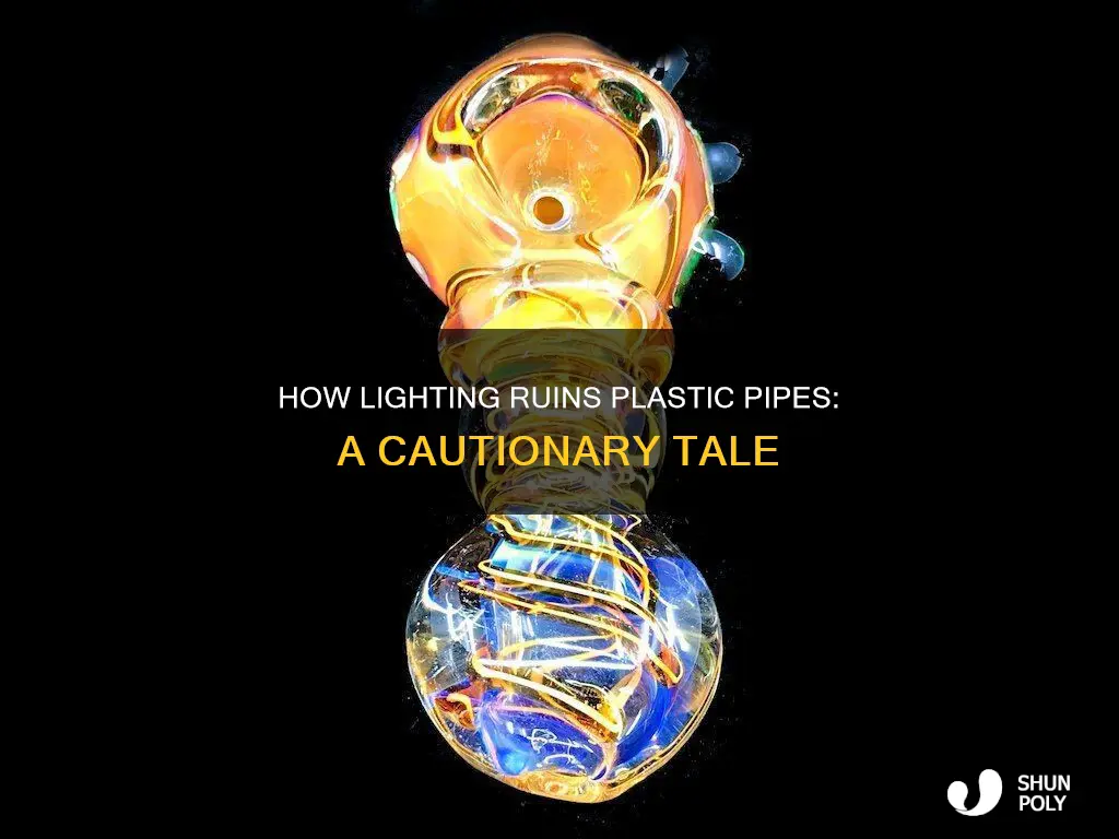 why lighting blows out plastic water popes