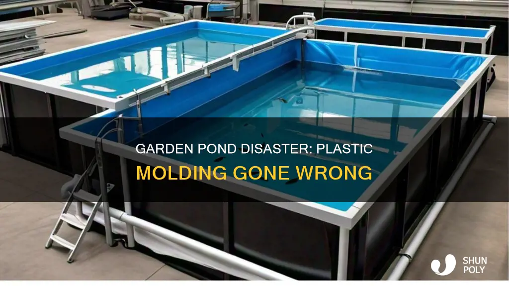 why my plastic molded garden pond conlaped