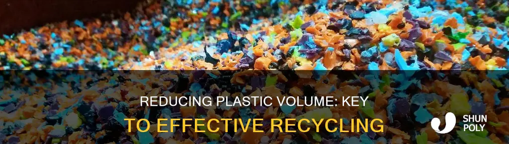 why need to reduce the plastic size in recycling