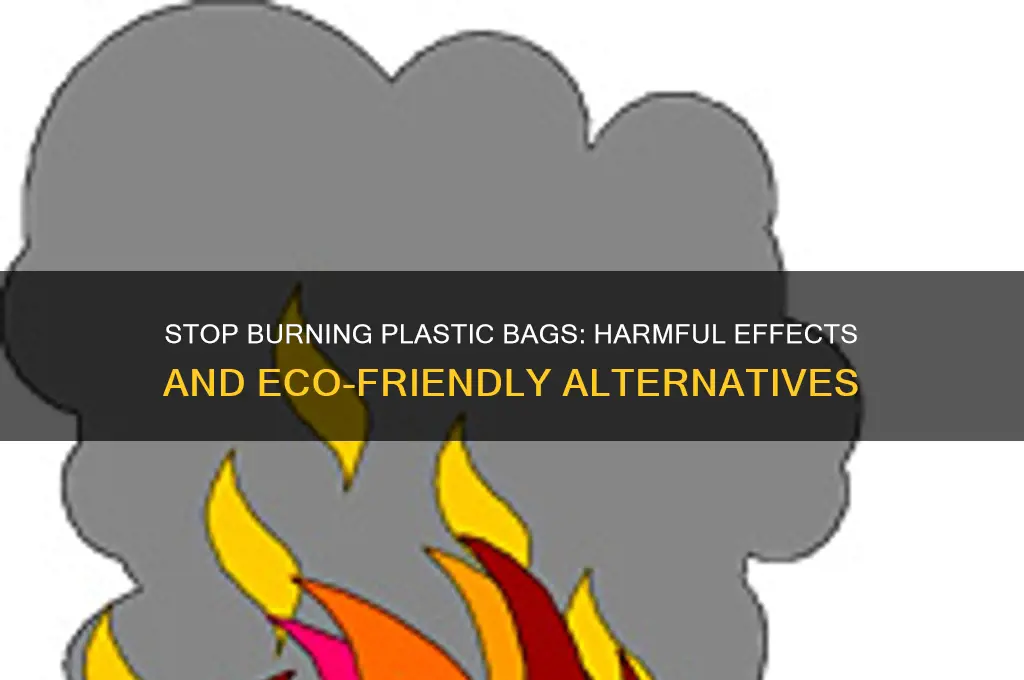 why not burn plastic bags