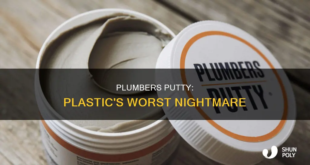 why not plumbers putty on plastic