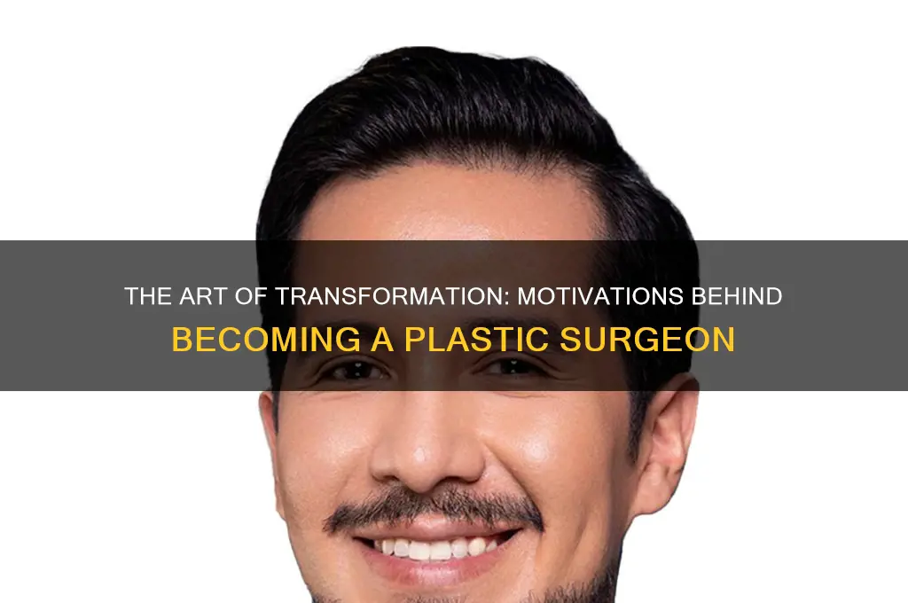 why people become plastic surgeons