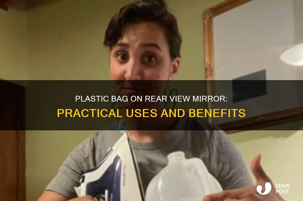 why place a plastic bag on rear view mirror