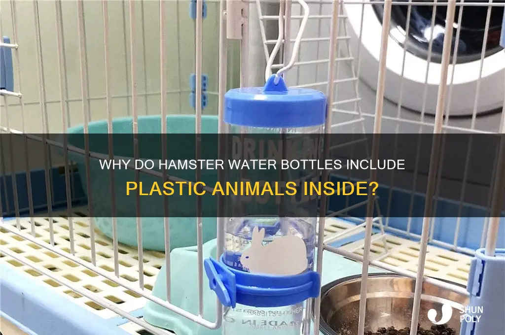 why plastic animal in a hamster water bottle