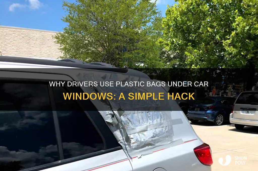 why plastic bag under car window