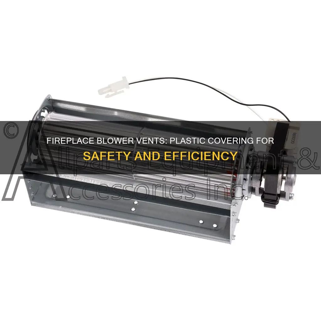 why plastic coveriing fireplace blower vent