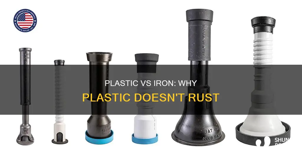 why plastic does not rust like iron