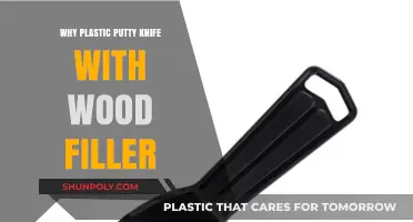 Wood Filler: Plastic Putty Knife is Key