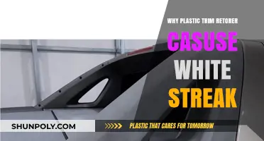 Plastic Trim Restorer: Why the White Streaks?