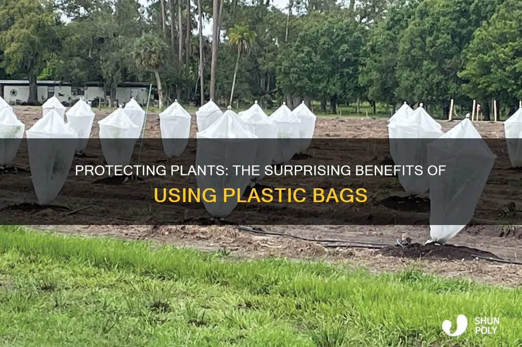 why put a plastic bag over a plant