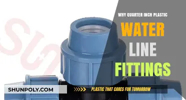 Plastic Water Line Fittings: Quarter Inch Precision