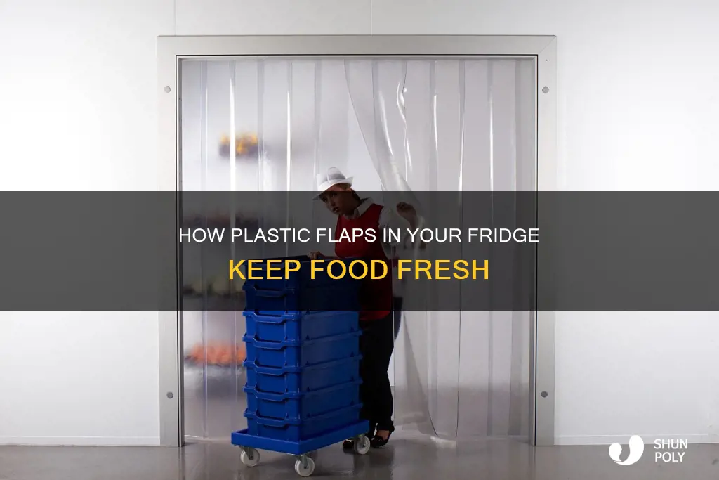 why refrigerators have plastic flappy things