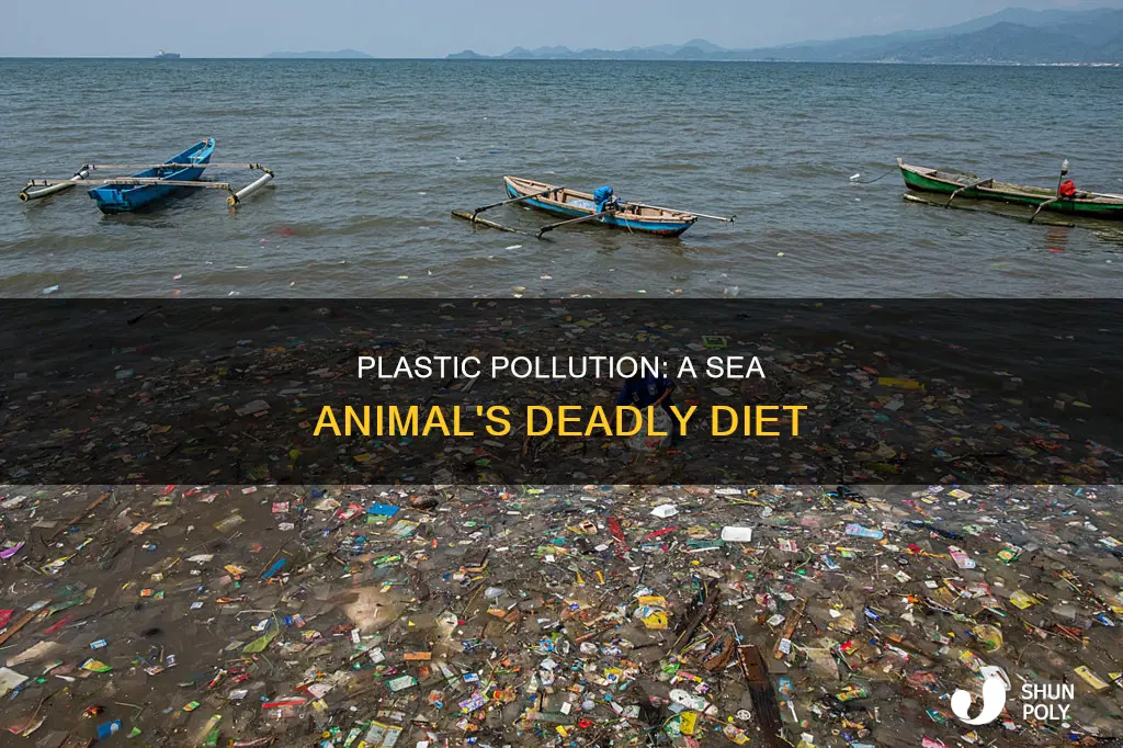 why sea animals swallowing a plastic