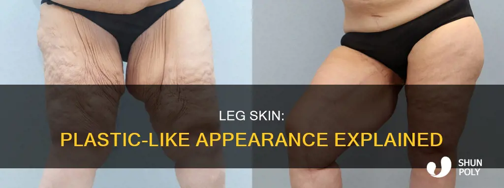why skin on legs look like plastic