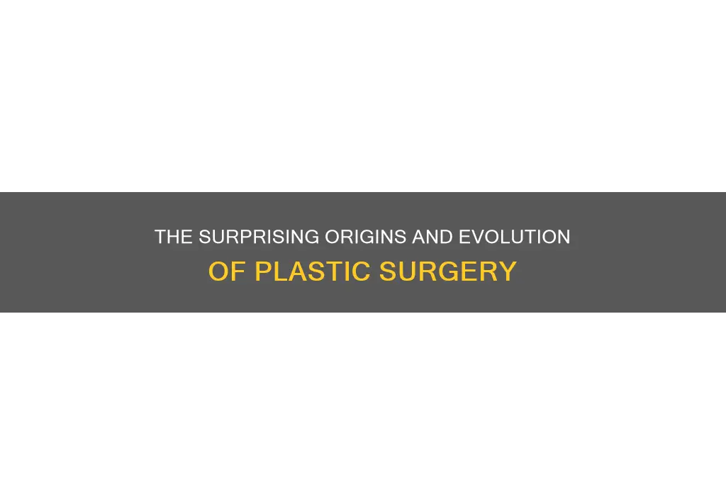 why was plastic surgery invented