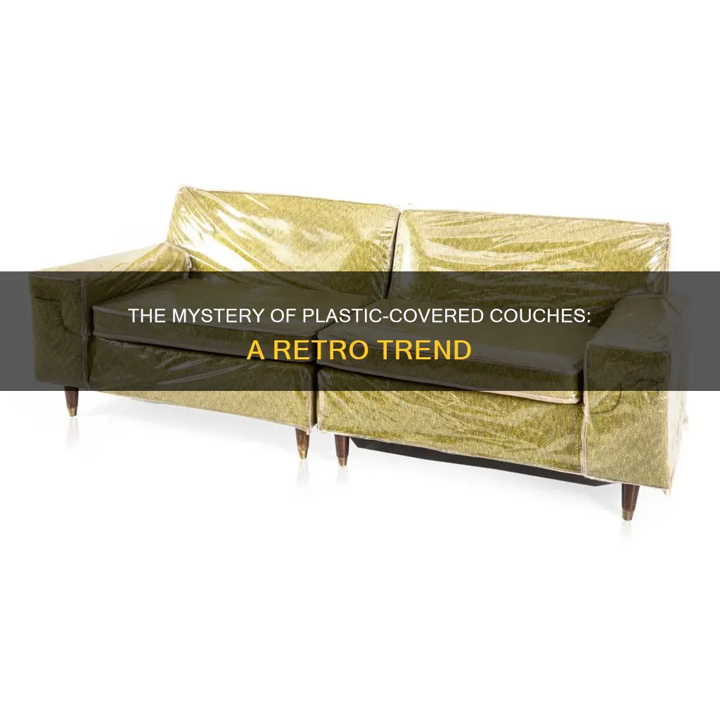 why were couches covered in plastic