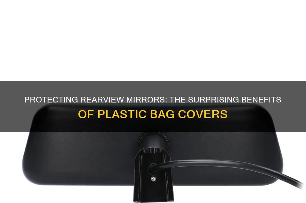why would u cover rear biew mirros with plastic bags