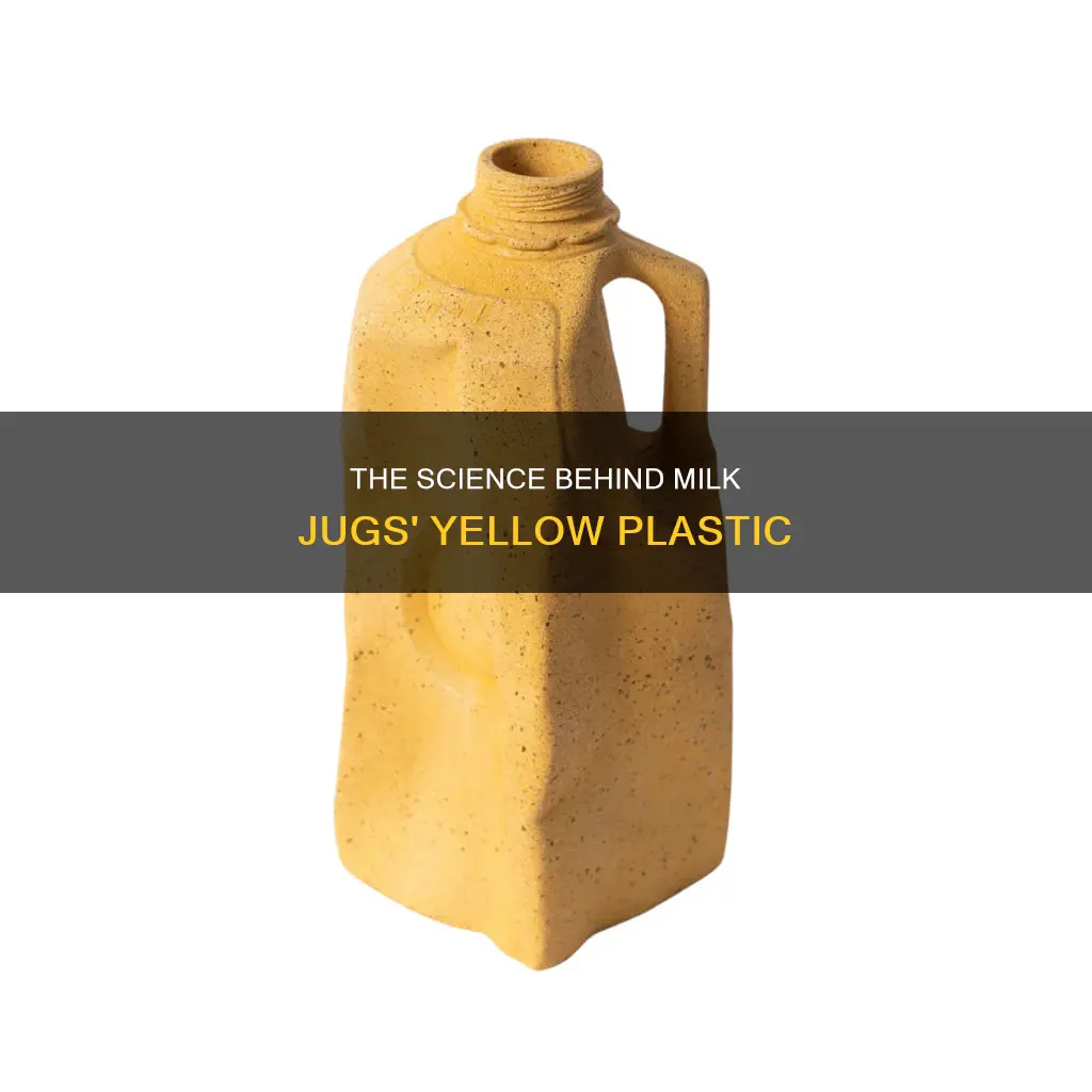 why yellow plastic on milk jugs