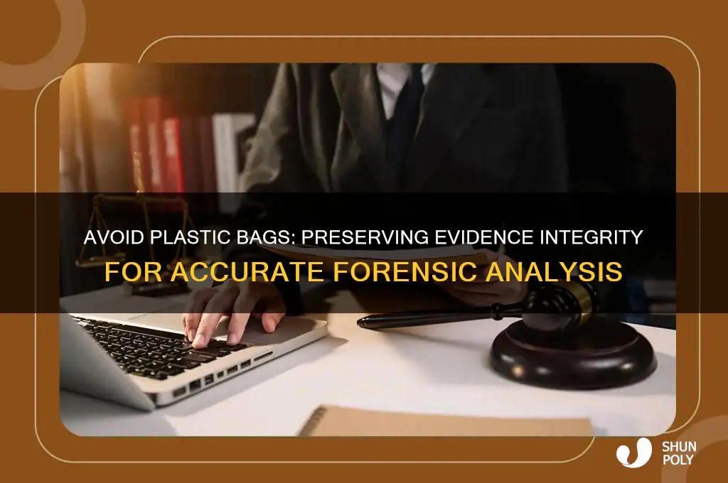 why you dont put evidence in plastic bag