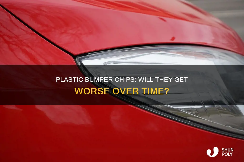 will a chip in plastic bumper paint get worse