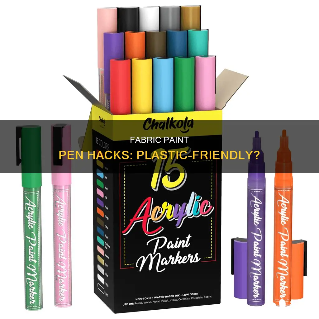 will a fabric paint pen work on plastic
