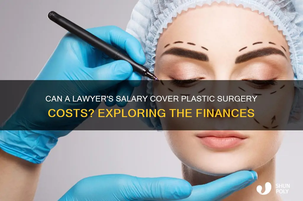 will a lawyer make enough money to afford plastic surgery