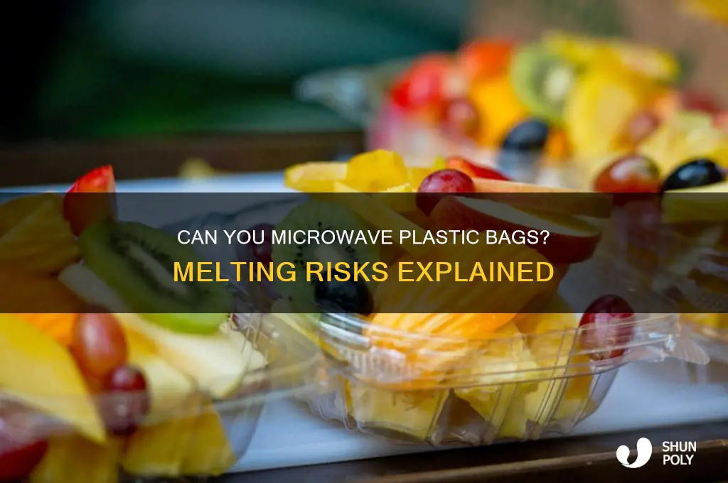 will a plastic bag melt in the microwave