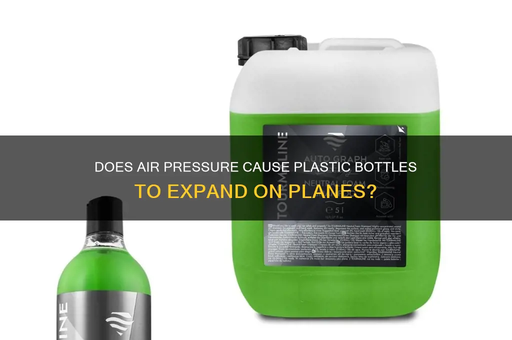 will a plastic bottle expand under the plane