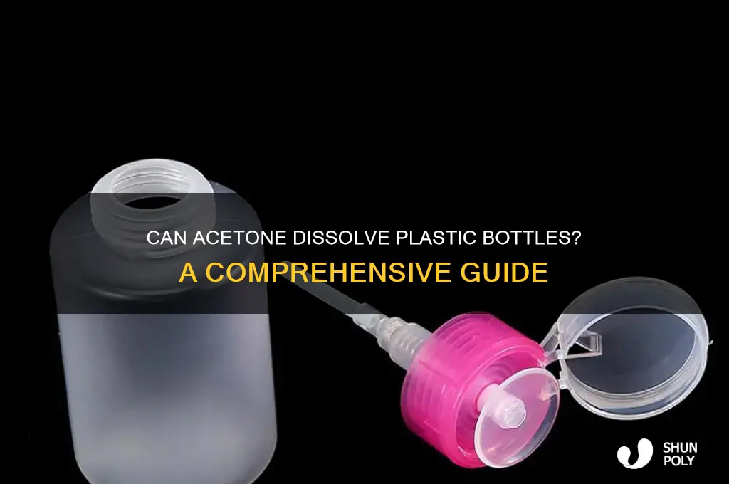 will acetone eat through a plastic bottle