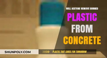 Removing Burned Plastic from Concrete: Does Acetone Work Effectively?