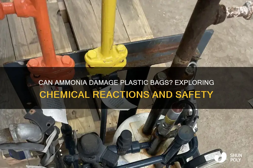 will ammonia eat through plastic bags