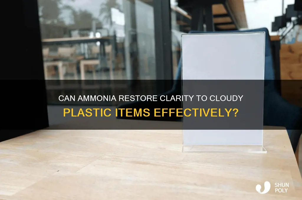 will ammonia make plastic clear again