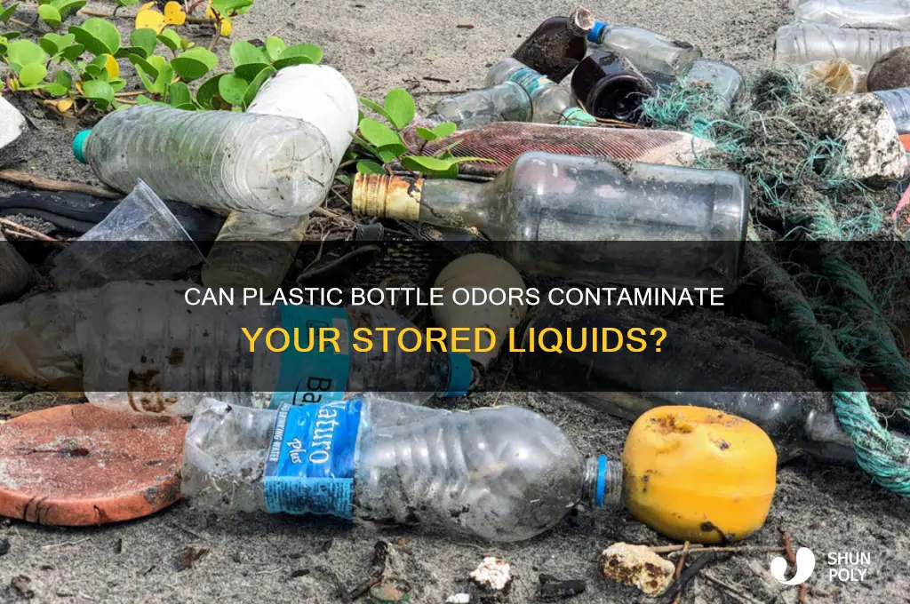 will an odor in plastic bottle leach into solution