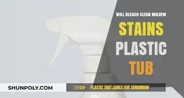 Bleach for Mildew Stains: Effective Cleaning Solution for Plastic Tubs?