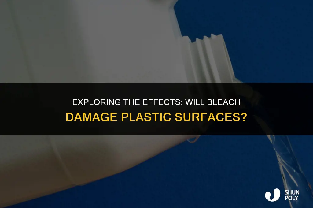 will bleach damage plastic