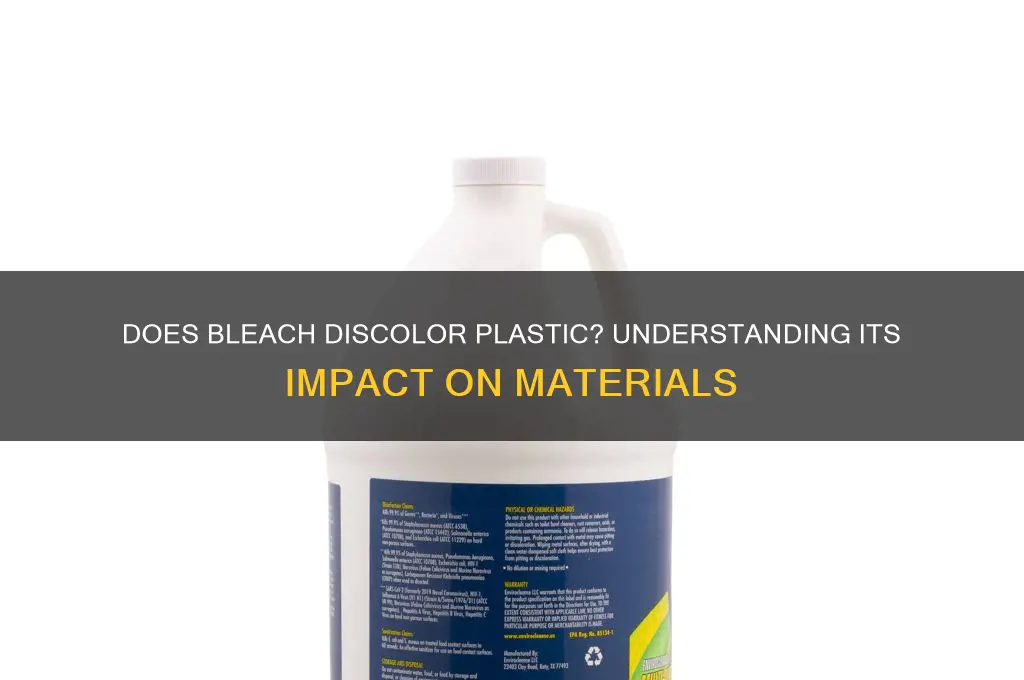 will bleach make plastic change color