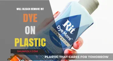 Can Bleach Effectively Remove Rit Dye Stains from Plastic Surfaces?