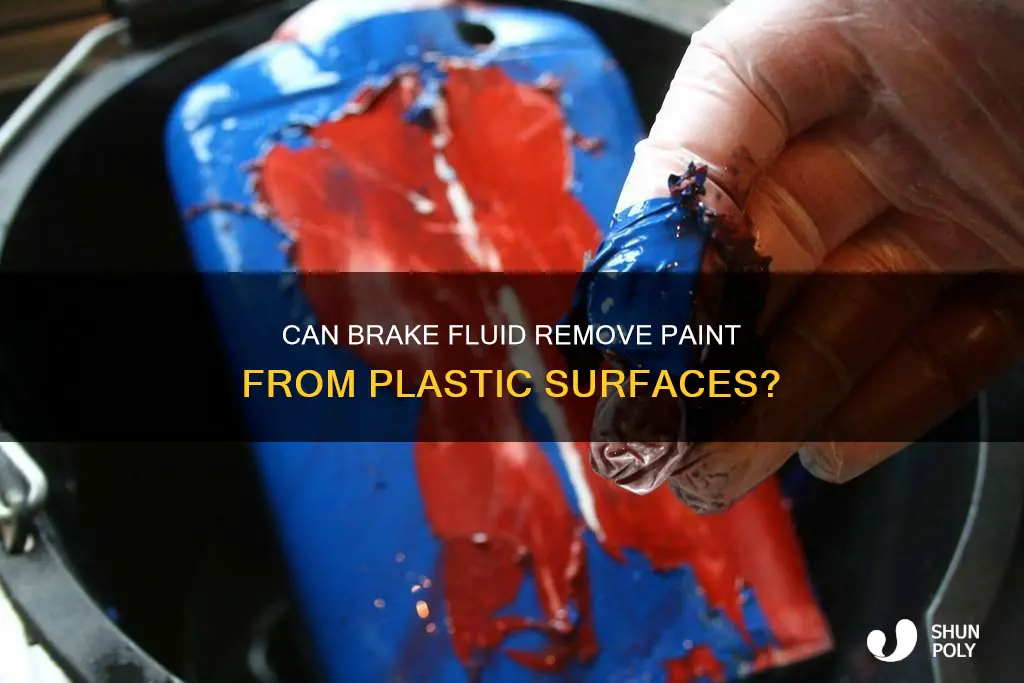 will brake fluid remove paint from plastic