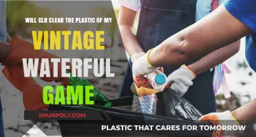 Can CLR Safely Remove Plastic Buildup from Vintage Waterful Games?